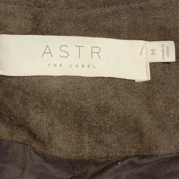 ASTR Women's Regular Suede Moto Jacket Vest Size Medium Gun Metal Gray - Picture 12 of 16